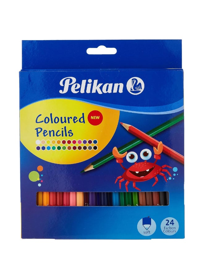 Pelikan 24-Piece Bright and Vibrant Soft Tip Colored Pencils Multicolour 15 x 2 x 12 cm PEL-998294 - Image 1